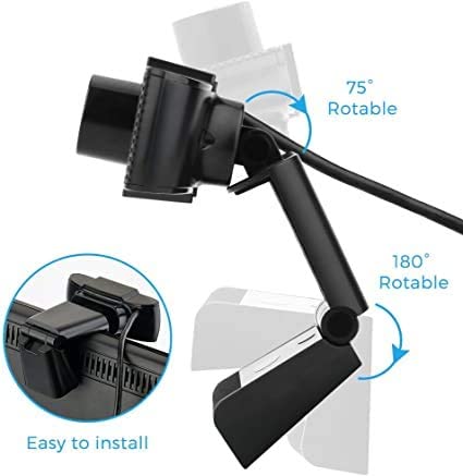 Webcam HD 1080p with Microphone and compatiable with PC Laptop for Recording, Calling, Conferencing, Gaming