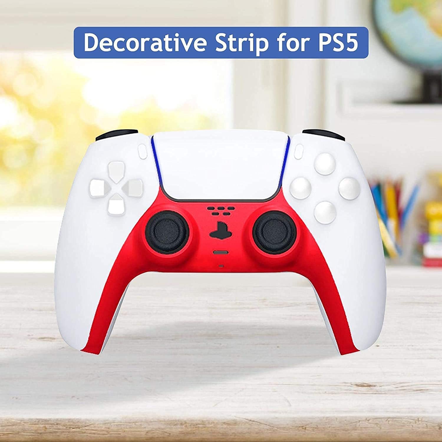 Decorative Red Strip for PS5 Dualsense Controller