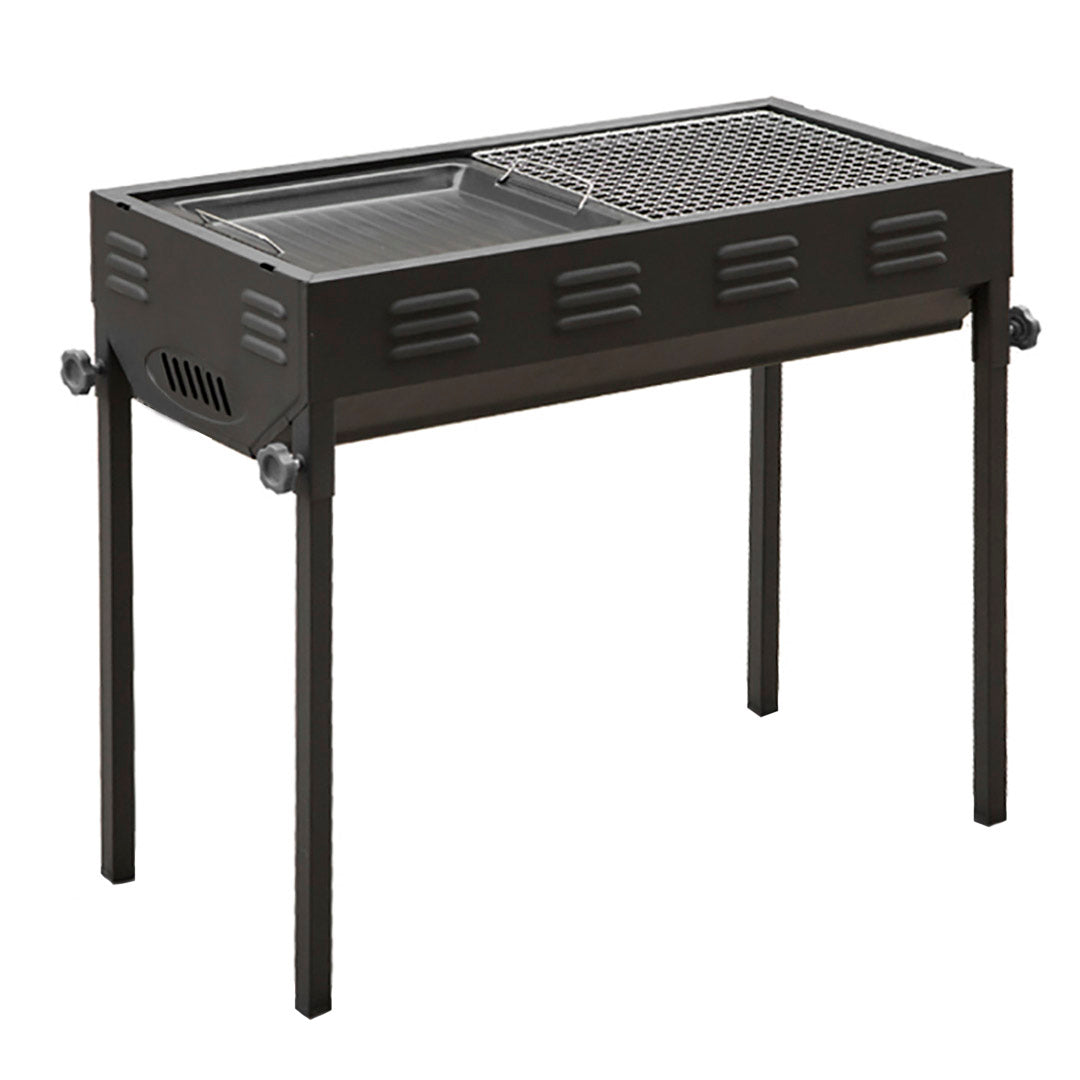 SOGA 72cm Portable Folding Thick Box-Type Charcoal Grill for Outdoor BBQ Camping