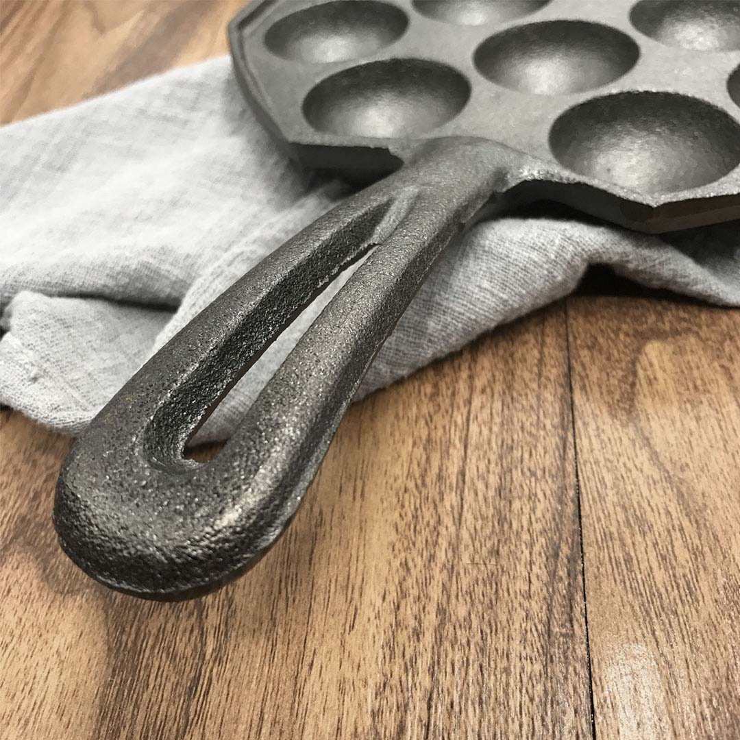 SOGA 2X 18CM Cast Iron Takoyaki Fry Pan Octopus Balls Maker 12 Hole Cavities Grill Mold