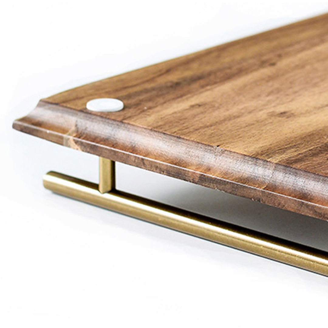 SOGA 2X 36cm Brown Rectangle Wooden Acacia Food Serving Tray Charcuterie Board Centerpiece Home Decor