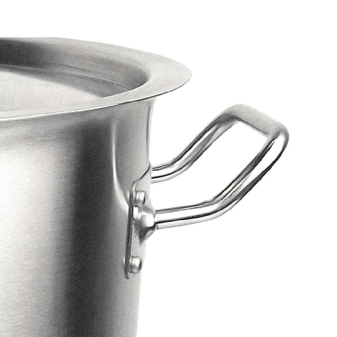 SOGA 17L Wide Stock Pot and 50L Tall Top Grade Thick Stainless Steel Stockpot 18/10