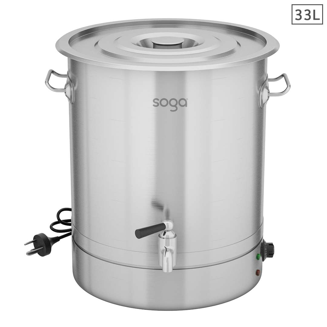 SOGA 33L Stainless Steel URN Commercial Water Boiler 2200W