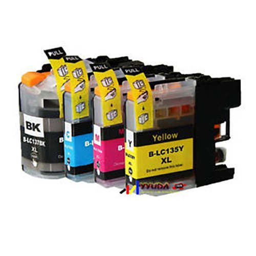 Compatible Premium Ink Cartridges LC139XL / LC135XL Set of 4 - Bk/C/M/Y - for use in Brother Printers