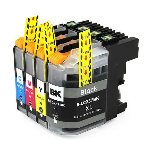 Compatible Premium Ink Cartridges LC237XL / LC235XL Set of 4 - Bk/C/M/Y - for use in Brother Printers