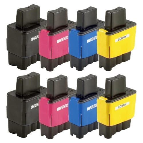 Compatible Premium Ink Cartridges LC47 Set of 8 Inks (Bk/C/M/Y x 2 each) - for use in Brother Printers