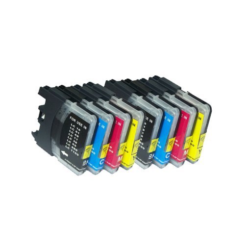 Compatible Premium Ink Cartridges LC67 / LC38 Set of 8 (Bk/C/M/Y x 2 ea) - for use in Brother Printers