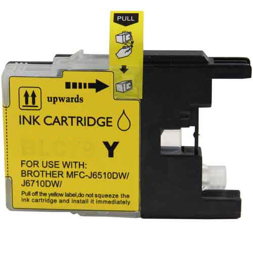 Compatible Premium Ink Cartridges LC77XLY High Capacity Yellow Cartridge - for use in Brother Printers