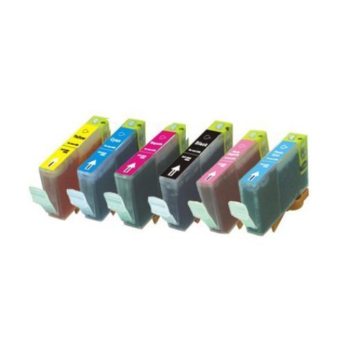 Compatible Premium Ink Cartridges BCI6 Ink Bundle - set of 6 (Bk/C/M/Y/PC/PM) - for use in Canon Printers