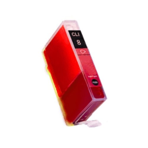 Compatible Premium Ink Cartridges CLI8R Red Ink - for use in Canon Printers