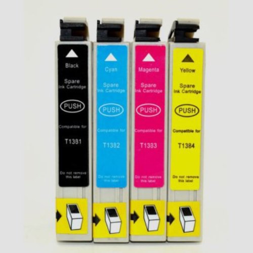 Compatible Premium Ink Cartridges 138 Cartridge Set of 4 (Bk/C/M/Y) - for use in Epson Printers