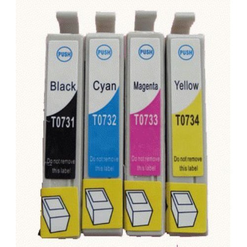 Compatible Premium Ink Cartridges 73N Cartridge Set of 4 (Bk/C/M/Y) - for use in Epson Printers