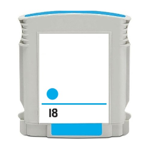 Compatible Premium Ink Cartridges 18 Cyan Ink Cartridge - for use in HP Printers