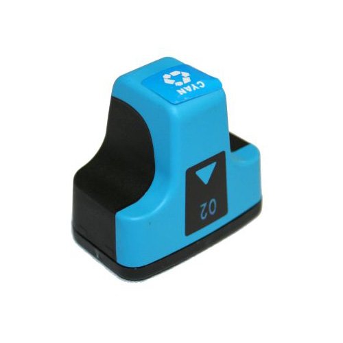 Compatible Premium Ink Cartridges 02 Cyan Ink Cartridge - for use in HP Printers