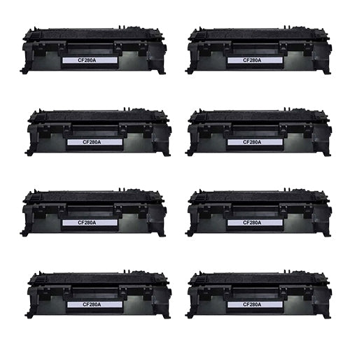 Compatible Premium 8 x 80A Toner Cartridge CF280A - for use in HP Printers