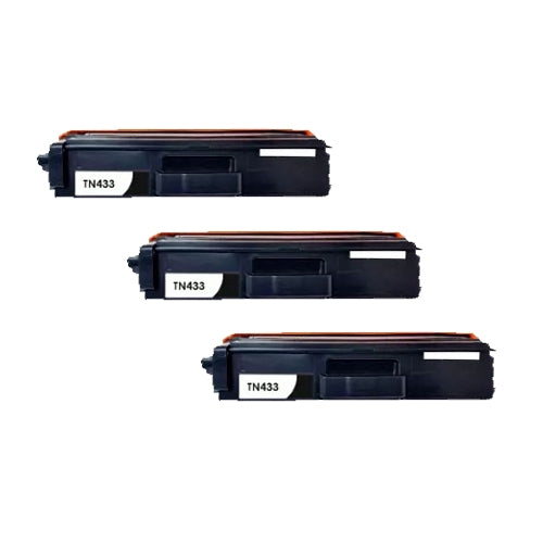 Compatible Premium 3 x TN443BK High Yield Black Toner Cartridge - for use in Brother Printers