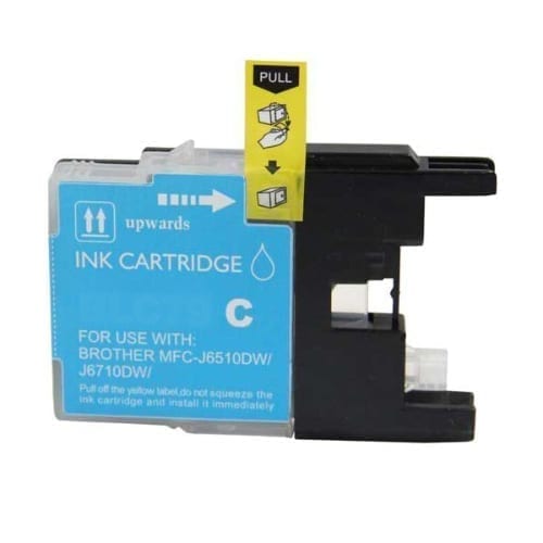 Compatible Premium Ink Cartridges LC40/LC71/LC73/LC75C Cyan Inkjet Cartridge - for use in Brother Printers