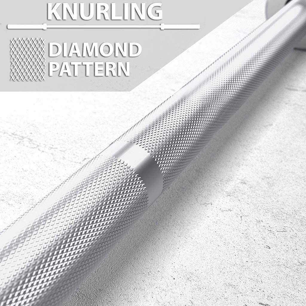 Sardine Sport Olympic Weightlifting Barbell, 220cm Long, 15kg Stainless Steel, Home Gym Strength Training, Bench Press&Squat