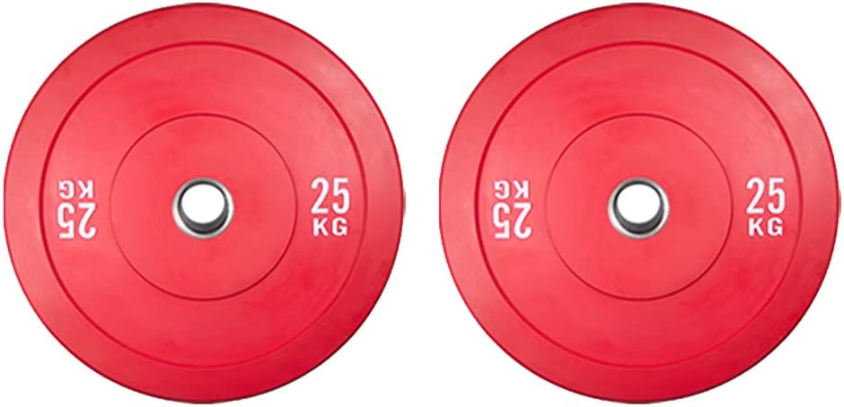 Sardine Sport Olympic Change Plates 50mm Fractional Weight Plates Designed for Olympic Barbells for Strength Training 25kg Red Set