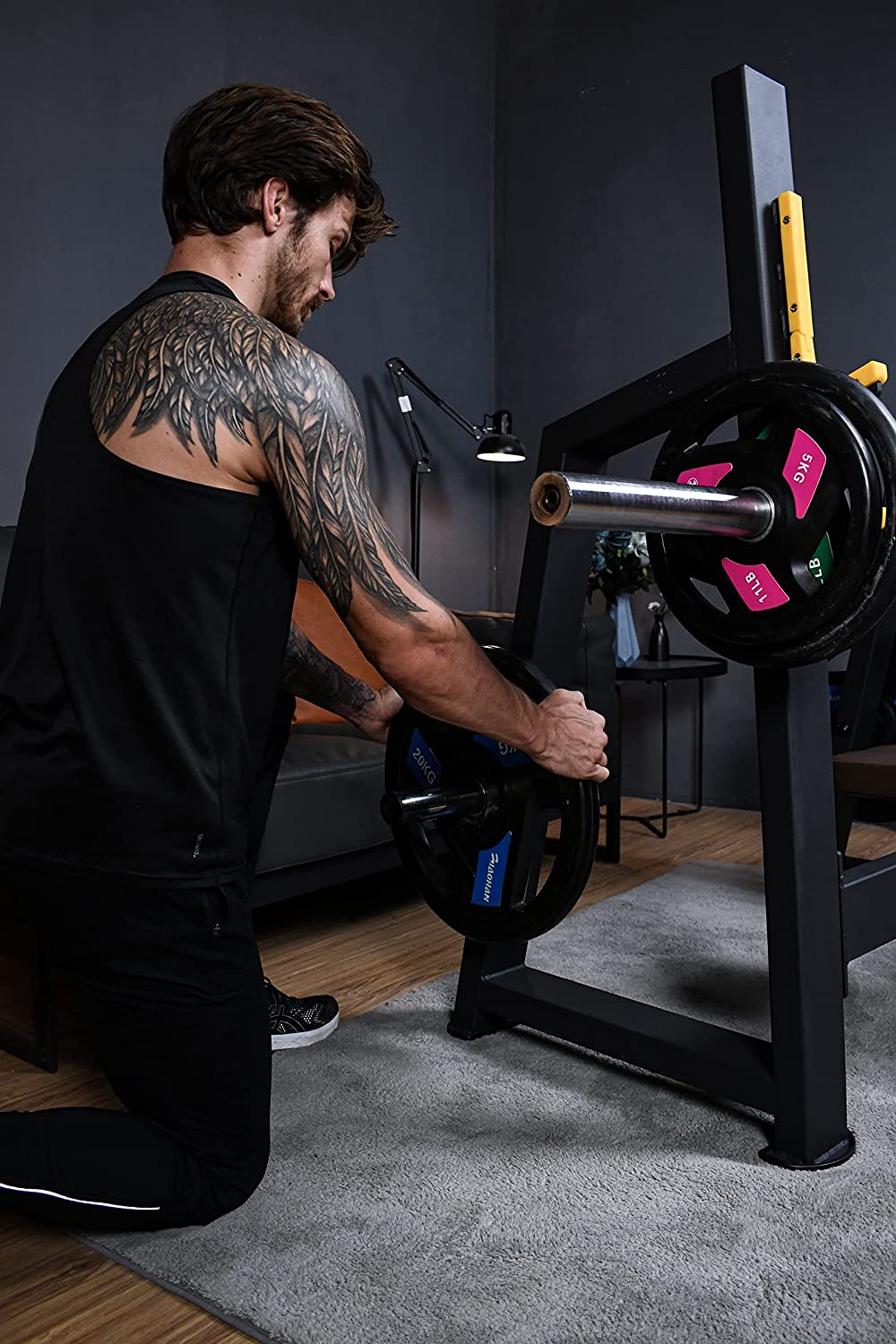 Sardine Sport Olympic Flat Weight Bench Press, Multifunctional Strength Training&Home Gym System