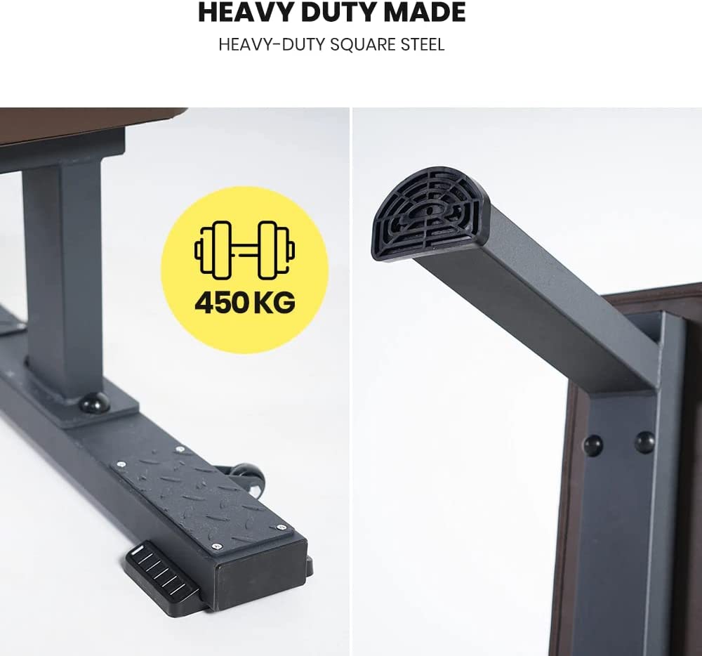 Sardine Sport FB68 Heavy Duty Flat Bench, 450kg Weight Capacity for Home Gym Exercise, Weight Lifting&Abdominal Training