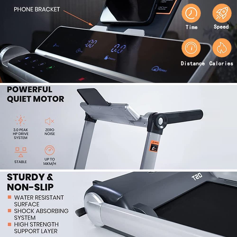 Sardine Sport T20 Motorized LED Screen Running&Jogging Folding Portable Treadmill