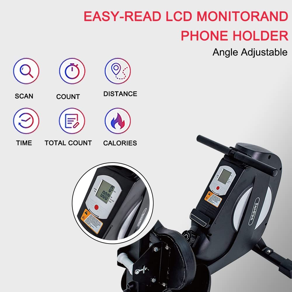 Sardine Sport Magnetic Rowing Machine Exercise Fitness Home Gym Cardio