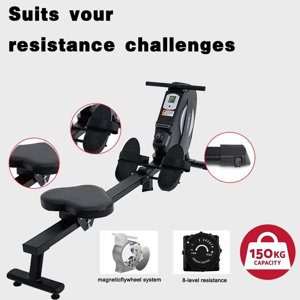 Sardine Sport Magnetic Rowing Machine Exercise Fitness Home Gym Cardio