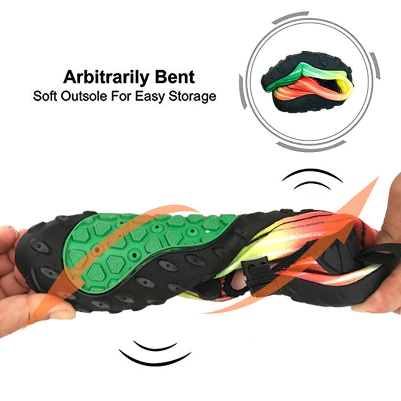 Water Shoes for Men and Women Soft Breathable Slip-on Aqua Shoes Aqua Socks for Swim Beach Pool Surf Yoga (Green Size US 7)