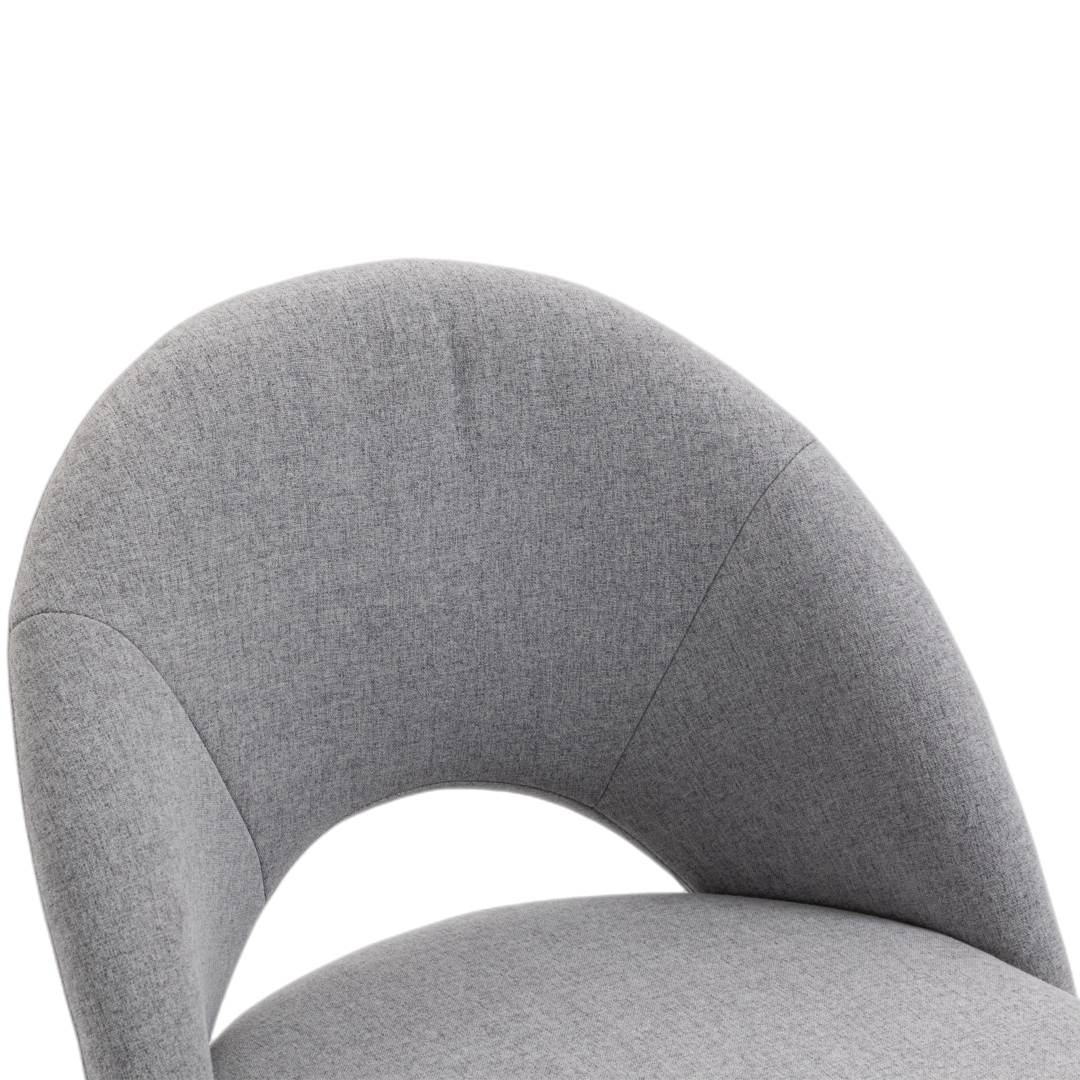 Fabric Office Chair Computer Upholstered Swivel Home Desk Chair Grey