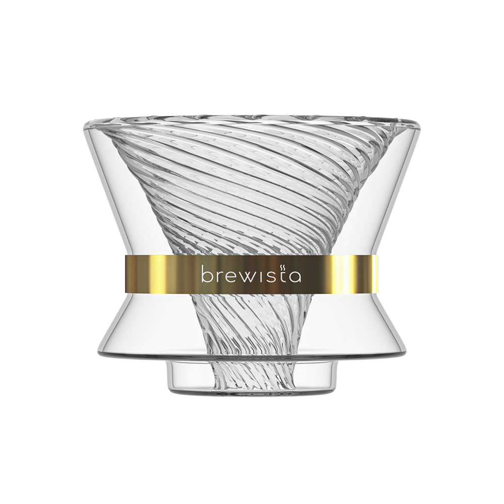 Brewista Tornado Duo Double Wall Glass Coffee Dripper Pour Over Coffee Filter BV4058TDG