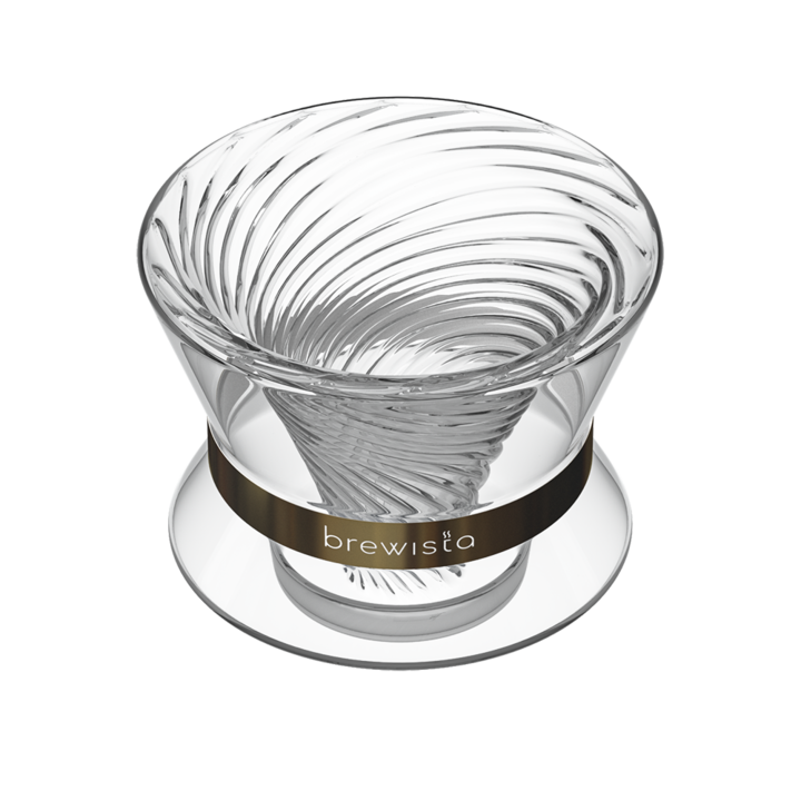 Brewista Tornado Duo Double Wall Glass Coffee Dripper Pour Over Coffee Filter BV4058TDG