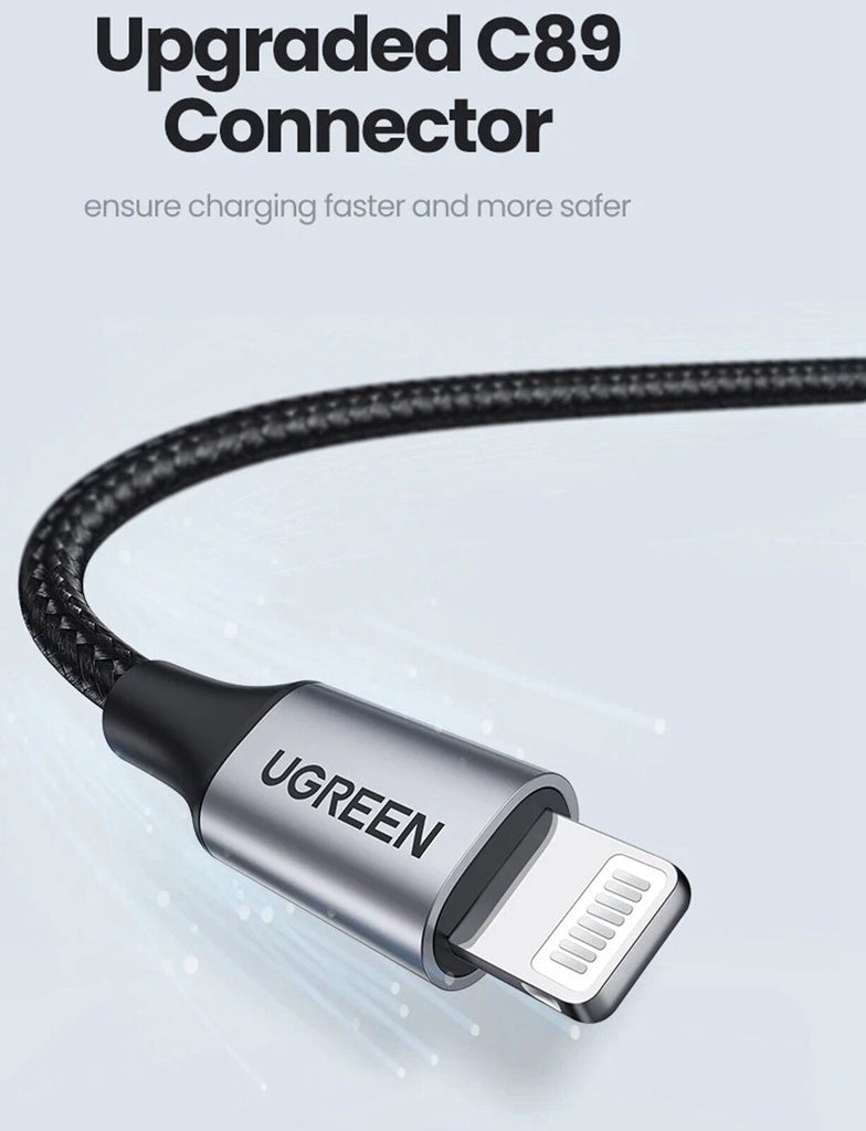 UGREEN USB-A to Cable 1m (Aluminium case, Black) - 60156