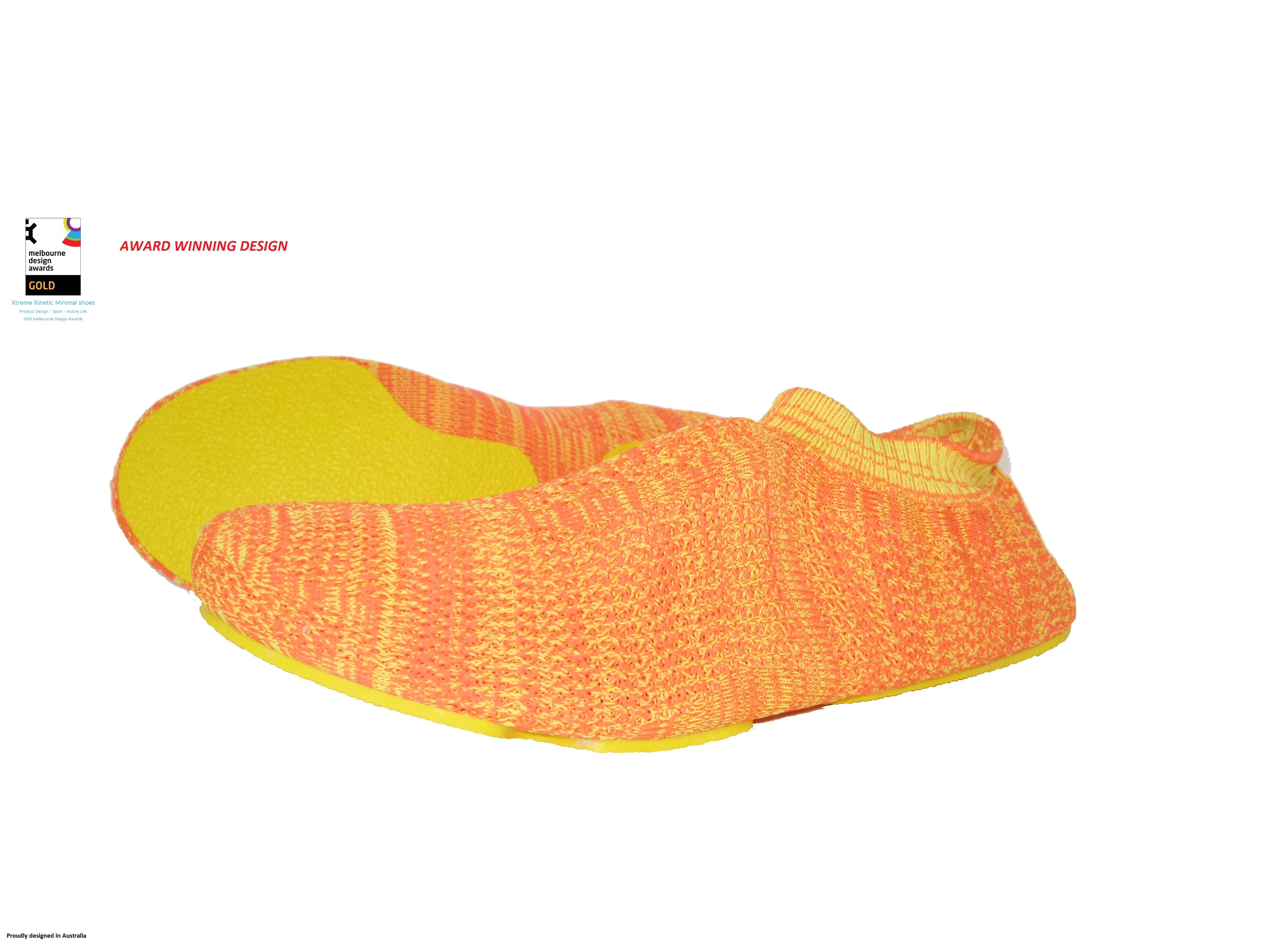 XtremeKinetic Minimal training shoes yellow/orange size US WOMEN(9.5-10) US MAN(8 -8.5) EURO SIZE 41-42