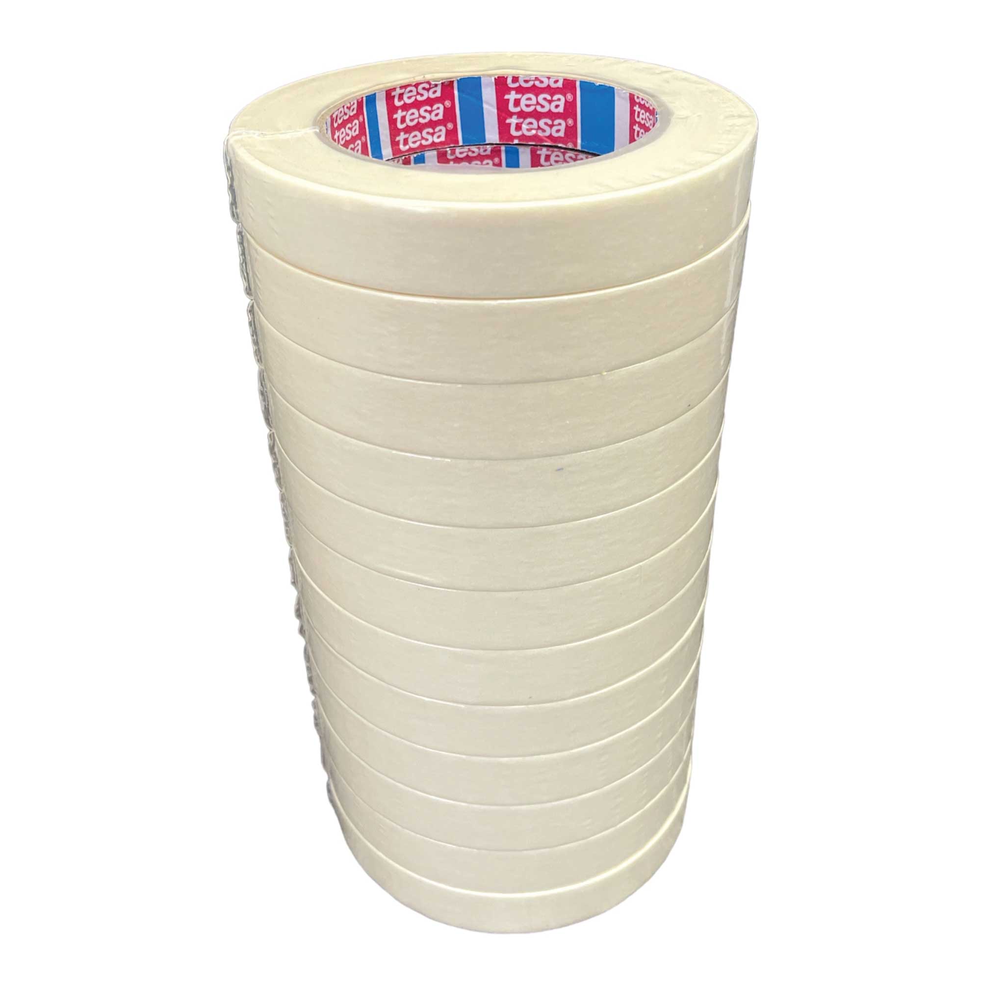 12x Tesa Masking Tape 18mmx50m - General Purpose Packaging Adhesive 53123