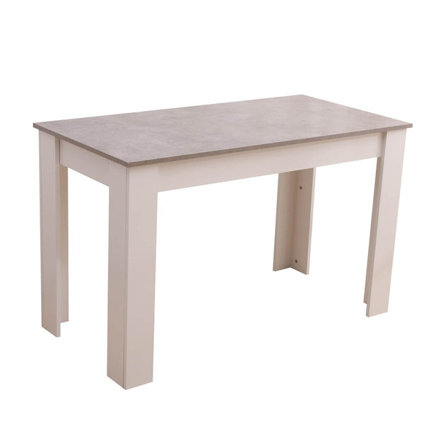 Dining Table Rectangular Wooden 120M-Grey&amp;White