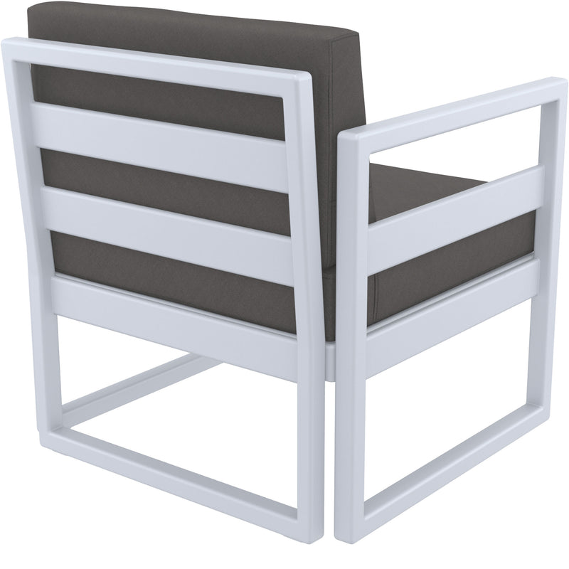 Mykonos Lounge Armchair - Silver Grey