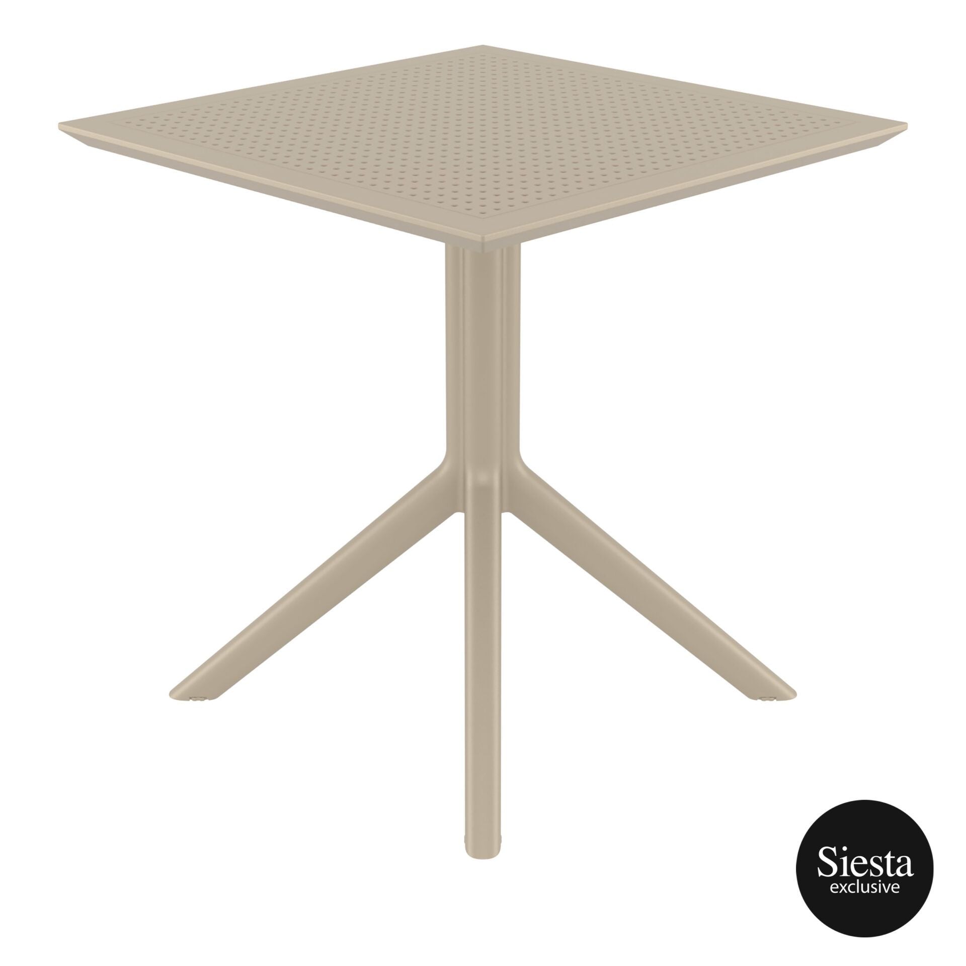 Sky Folding Table 60 Square - Taupe