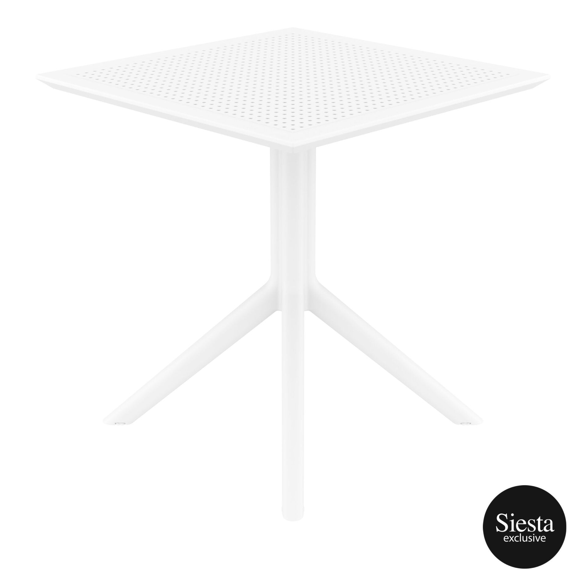 Sky Folding Table 60 Square - White