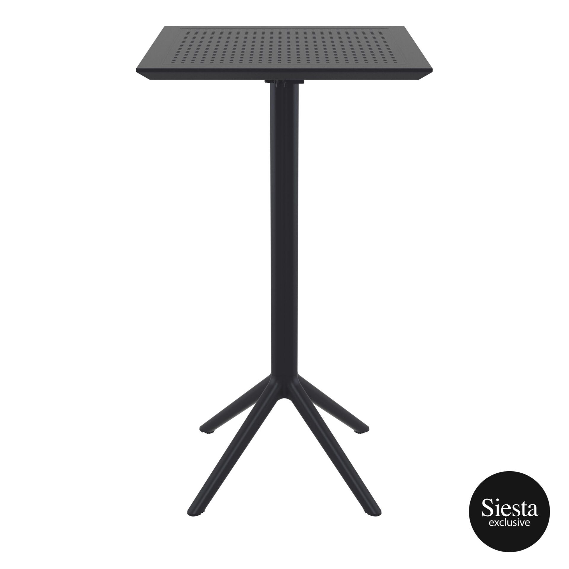Sky Folding BAR Table 60 Square - Black