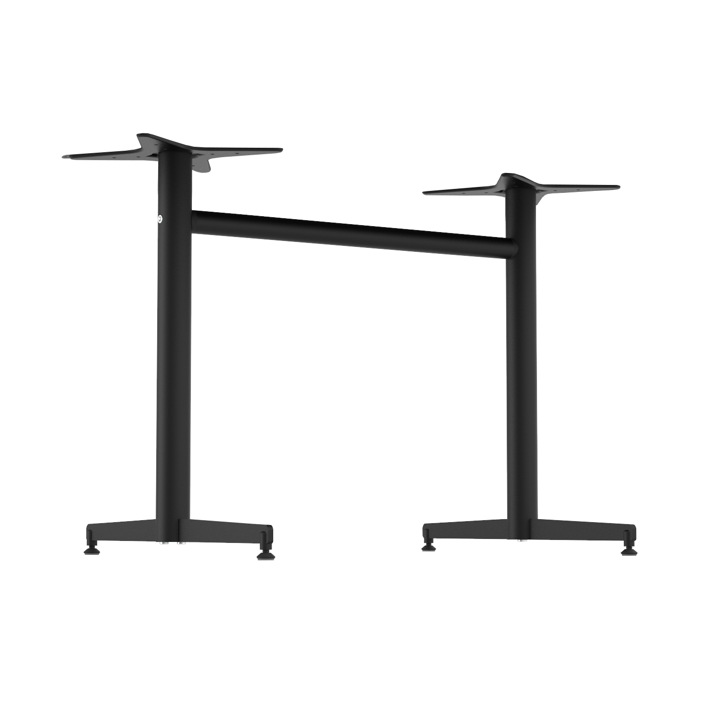 Stockholm Twin Base - Round Pole - Black