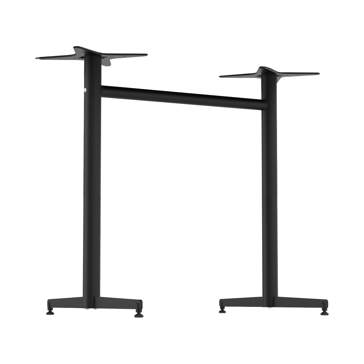 Stockholm Twin Base - Round Pole - Black