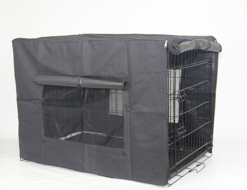 YES4PETS 24' Portable Foldable Dog Cat Rabbit Collapsible Crate Pet Cage with Cover Mat