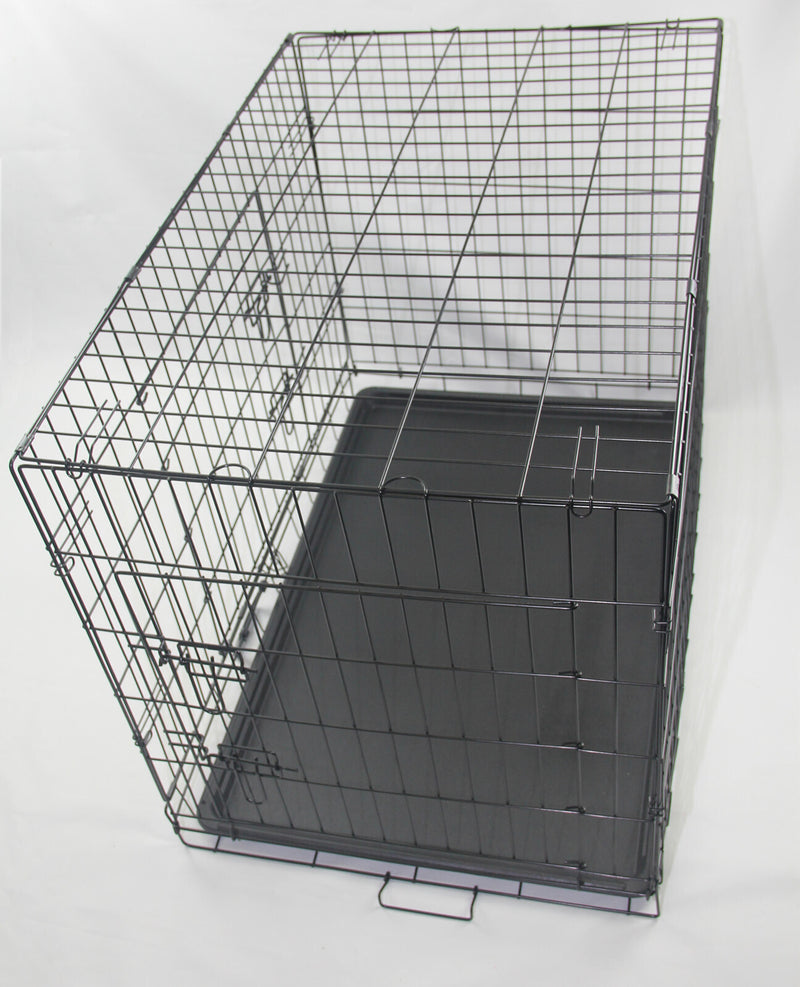 YES4PETS 24' Portable Foldable Dog Cat Rabbit Collapsible Crate Pet Cage with Cover Mat