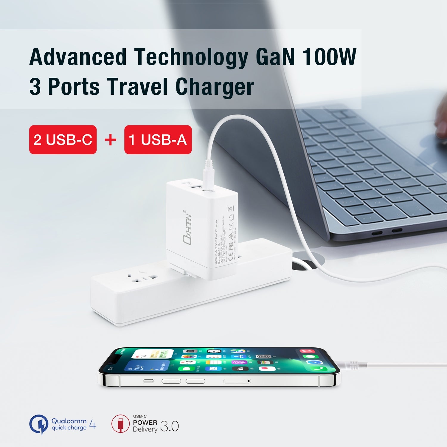 Oxhorn Type C GaN Charger 100w