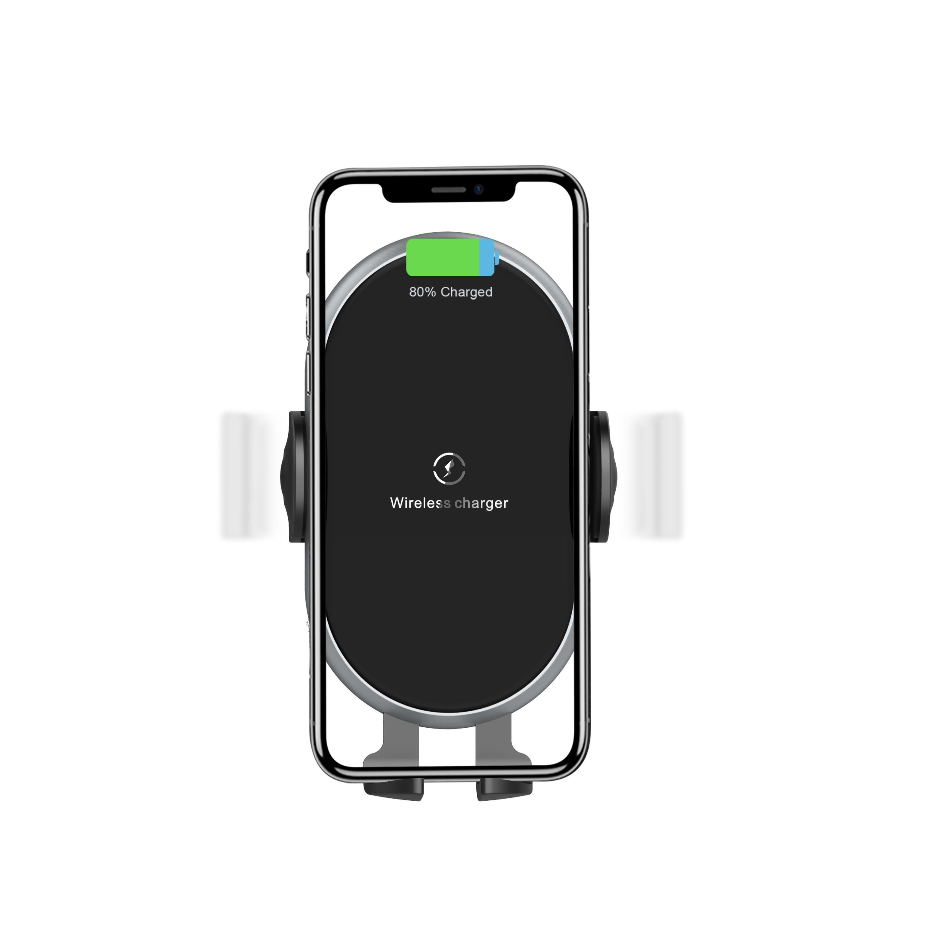 C366: Automatic Clamping Wireless Car Charger, with backlight