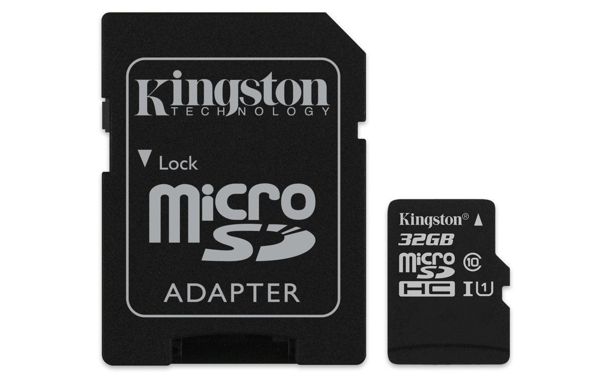 KINGSTON Canvas Select:MicroSD 32GB , 80MB/s read and 10MB/s write with SD adapter SDCS/32GB