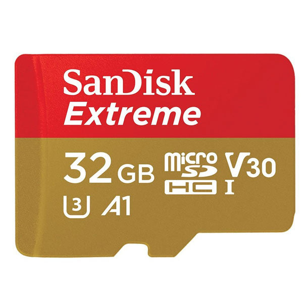 SANDISK SDSQXAF-032G-GN6MN 32GB MICRO SDHC EXTREME A1 V30, UHS-I/ U3, 100MB/s ,NO SD ADAPTER
