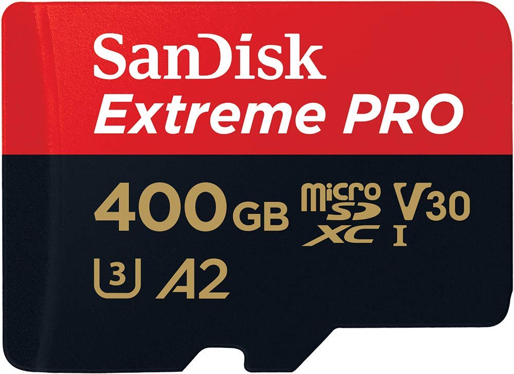 SANDISK SDSQXCZ-400G-GN6MA TF Extreme PRO A2 V30 UHS-I/U3 170R/90W WITH SD ADAPTER