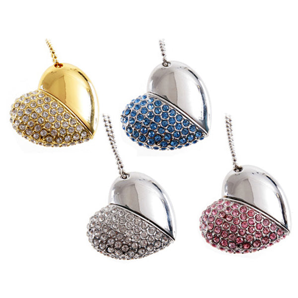 Heart Shape USB Pen Drive 16GB (Pink)